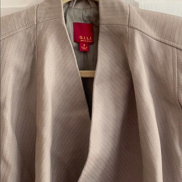 G.I.L.I. open front 2 leather jacket - Picture 3 of 8